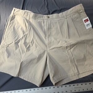 Woolrich Shorts Men's Khaki 5.75 Inseam Pleated Rugged Outdoor Comfort‎ Gorpcore